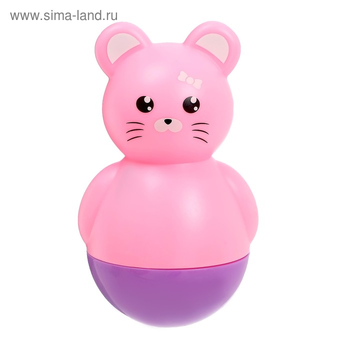 Неваляшка 2 в 1 «Весёлый зверёк», плавает в воде, МИКС - Фото 1