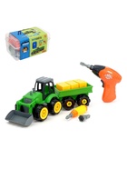 Конструктор винтовой «Трактор», с электрическим шуруповёртом, отвёрткой и насадками - Фото 3