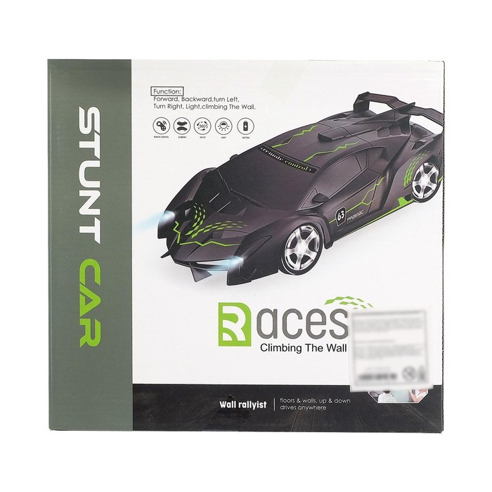 Антигравитационная машинка Racer, радиоуправление, аккумулятор, ездит по стенам, цвет синий 45910