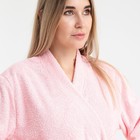 Халат махровый Экономь и Я женский, размер 46-48 цвет нежно-розовый, 100% хлопок, 320 гр/м2 - Фото 6