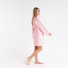 Халат махровый женский «Экономь и Я», размер 46-48, 100% хлопок, 320 г/м², нежно-розовый - Фото 7
