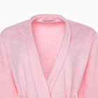 Халат махровый женский «Экономь и Я», размер 46-48, 100% хлопок, 320 г/м², нежно-розовый - Фото 11