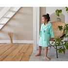 Халат махровый для девочки «Экономь и Я», нежно-бирюзовый, размер 32 - Фото 5