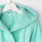 Халат махровый для девочки «Экономь и Я», нежно-бирюзовый, размер 34 - Фото 7