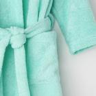 Халат махровый для девочки «Экономь и Я», нежно-бирюзовый, размер 34 - Фото 8