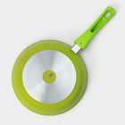 Сковорода Trendy style, d=24 см, съёмная ручка, антипригарное покрытие, цвет зелёный - Фото 4