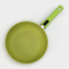 Сковорода Trendy style, d=26 см, съёмная ручка, антипригарное покрытие, цвет зелёный - Фото 2