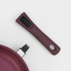 Сковорода Trendy style, d=26 см, съёмная ручка, антипригарное покрытие, цвет фиолетовый - фото 4285993