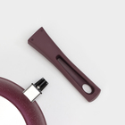 Сковорода KUKMARA Trendy style, d=26 см, h=6.5 см, съёмная ручка, антипригарное покрытие, фиолетовая - Фото 4