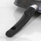 Сковорода-гриль квадратная Granit ultra, 28×28 см, съёмная ручка, стеклянная крышка, антипригарное покрытие, цвет чёрный - Фото 6