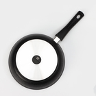 Сковорода KUKMARA, d=26 см, съёмная ручка, стеклянная крышка, антипригарное покрытие, алюминий, чёрная - Фото 4