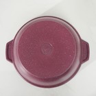 Жаровня Trendy style, 4 л, d=28 см, стеклянная крышка, антипригарное покрытие, цвет фиолетовый - Фото 3