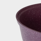 Кастрюля-жаровня KUKMARA Trendy style, 4 л, d=26 см, h=11 см, антипригарное покрытие, стеклянная крышка, фиолетовая - Фото 3