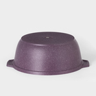 Кастрюля-жаровня KUKMARA Trendy style, 4 л, d=26 см, h=11 см, антипригарное покрытие, стеклянная крышка, фиолетовая - Фото 4