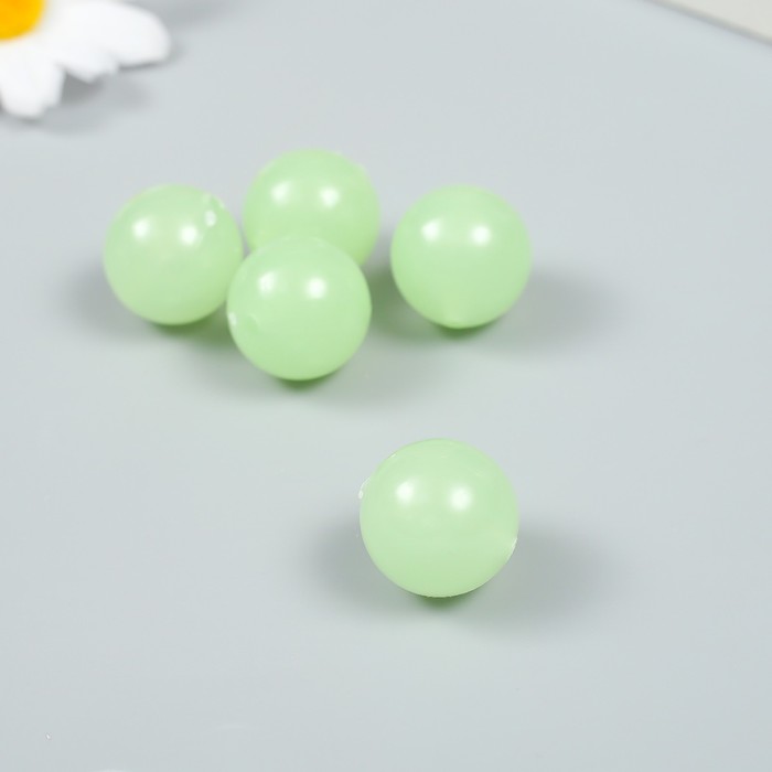 Бусины для творчества пластик "Фосфорные шарики" набор 20 гр d=2 см - Фото 1