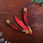 Деревянное оружие «Нож бабочка», красный гранит - Фото 2