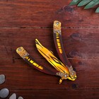 Сувенир деревянный «Нож бабочка» жёлтые линии - Фото 2