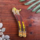 Сувенир деревянный «Нож бабочка» жёлтые линии - Фото 3