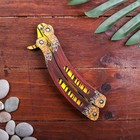 Сувенир деревянный «Нож бабочка» жёлтые линии - Фото 4