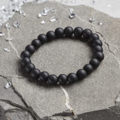 Браслет шар №8 «Шунгит»
