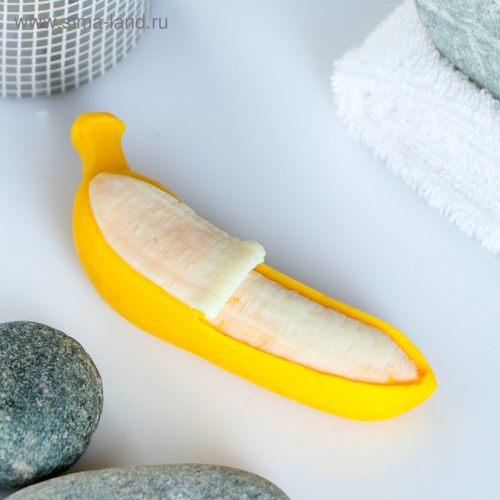 Мыло фигурное "Банан очищенный" (аромат банан, 45гр) - Фото 1