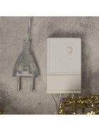 Светодиодная фигура «Олень с санями золотистый», олень: 50×85×18 см, сани: 70×43×22 см, металл, 220 В, свечение тёплое белое - фото 7346383