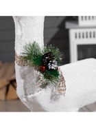 Светодиодная фигура «Олень», 56×76×15 см, текстиль, металл, 220 В, свечение тёплое белое - Фото 8