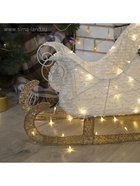 Светодиодная фигура «Олень», 56×76×15 см, текстиль, металл, 220 В, свечение тёплое белое - Фото 7