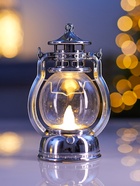 Светодиодная фигура «Серебристый фонарь» 8×12×6 см, пластик, батарейки AG13×3 (в комплекте), свечение тёплое белое - Фото 6