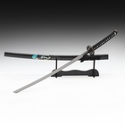 Сувенирное оружие "Катана Изаму" 100 см, клинок 68 см, чёрная, на подставке - Фото 1