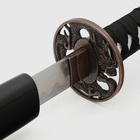 Сувенирное оружие "Катана Изаму" 100 см, клинок 68 см, чёрная, на подставке - Фото 5