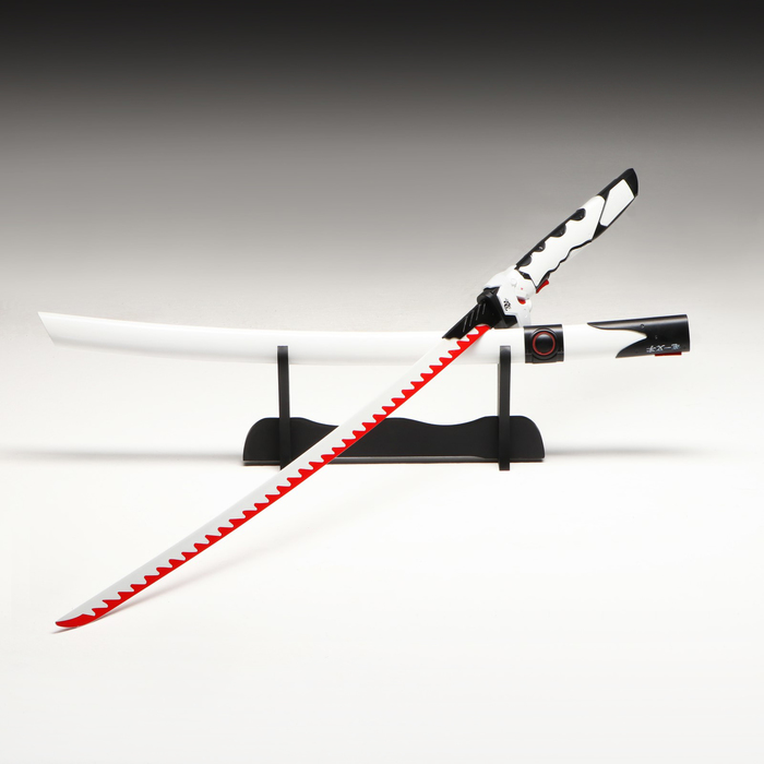 Сувенирное оружие "Катана Гэндзи" 104 см, клинок 68 см, на подставке, белая - Фото 1