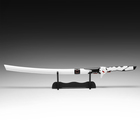 Макет оружия «Сувенирная катана на подставке. Гэндзи», 104 см, клинок 68 см, белая - Фото 2