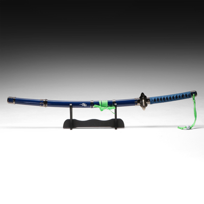 Макет оружия «Сувенирная катана на подставке. Рин», 106 см, клинок 68 см, синяя