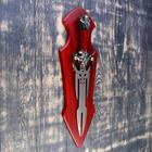 Панно на стену «Макет оружия: сувенирный меч на планшете. Луч», декор настенный, клинок 27 см, рукоять с головой старца - Фото 2