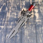 Сувенирный меч на планшете, клинок 27 см, рукоять с головой старца - Фото 3