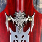 Панно на стену «Макет оружия: сувенирный меч на планшете. Луч», декор настенный, клинок 27 см, рукоять с головой старца - Фото 5