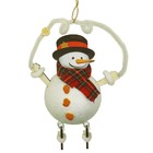 Набор для творчества - создай ёлочное украшение «Снеговичок на проволочке» - фото 2564510