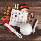 Набор для творчества - создай ёлочное украшение «Снеговичок на проволочке» - Фото 3