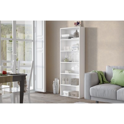 Шкаф – стеллаж «Клик Мебель. Лофт», 5 полок, 600×240×1810 мм, цвет белый