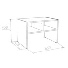 Стол приставной «Лофт», 650×450×450 мм, цвет венге - Фото 4