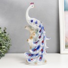 Сувенир керамика "Павлин на дереве" синий с золотом 29х12х7,3 см 4467233