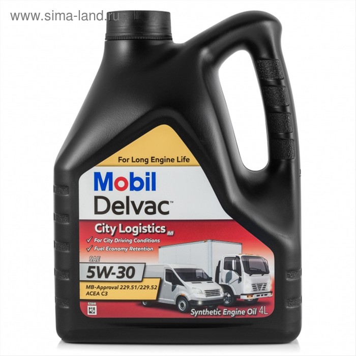 Моторное масло Mobil DELVAC CITY LOGISTICS M  5w-30, 4 л - Фото 1