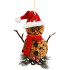 Набор для творчества - создай ёлочное украшение «Деревянный снеговичок» - Фото 1