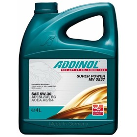 

Масло моторное, ADDINOL Super Power MV 0537 5W-30, 4 л