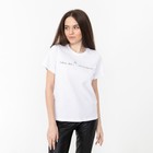 Футболка женская KAFTAN "Совет", белый, р-р 40-42 - Фото 4