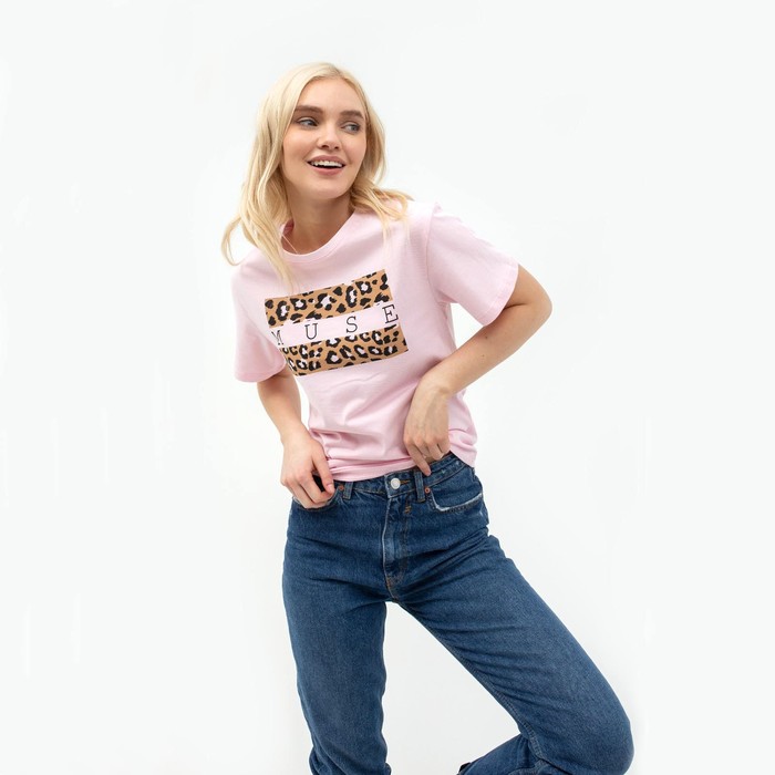 Футболка женская KAFTAN Muse, цвет розовый, размер 40-42 - Фото 1