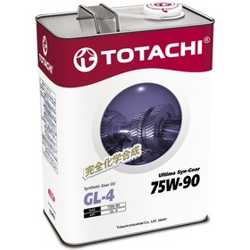 Трансмиссионное масло Totachi, 75W90, "Ultima Syn-Gear", GL4, 4 л