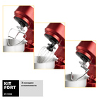 Миксер Kitfort KT-1354, планетарный, 1000 Вт, 4 л, 2 в 1, красный - Фото 4