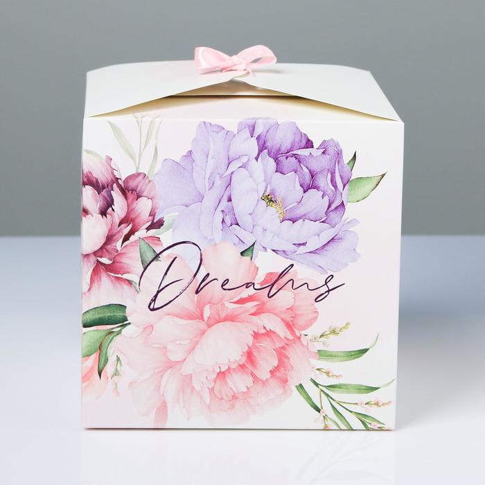 Коробка подарочная складная, упаковка, «Dreams», 18 х 18 х 18 см - фото 1887906143